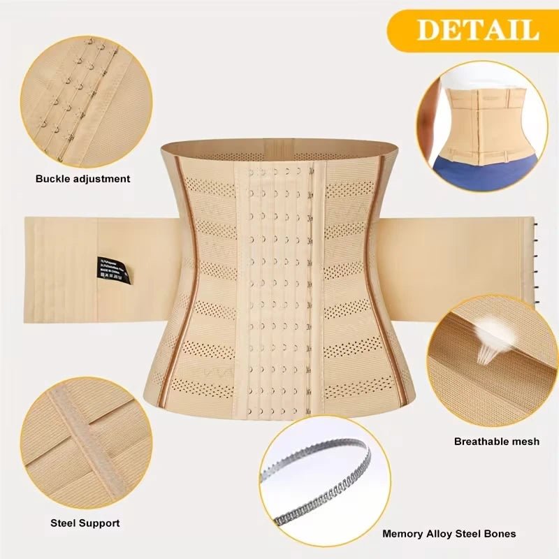 Slim Fit Waist Shaper Belt – Tummy Control Adjustable Body Shaper