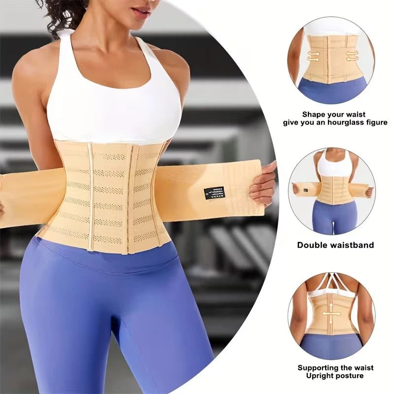 Slim Fit Waist Shaper Belt – Tummy Control Adjustable Body Shaper