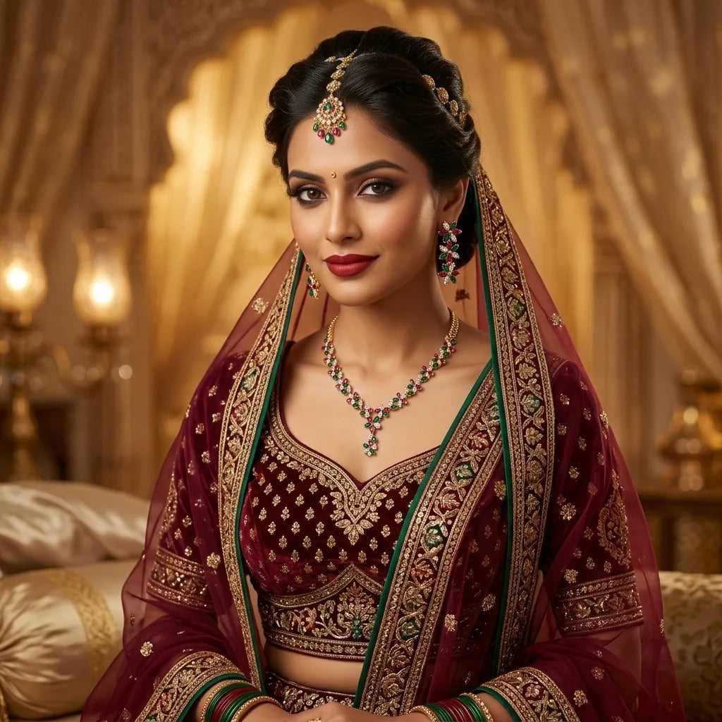 Royal Blossom Gold Plated Multi-Colour Jewellery Set